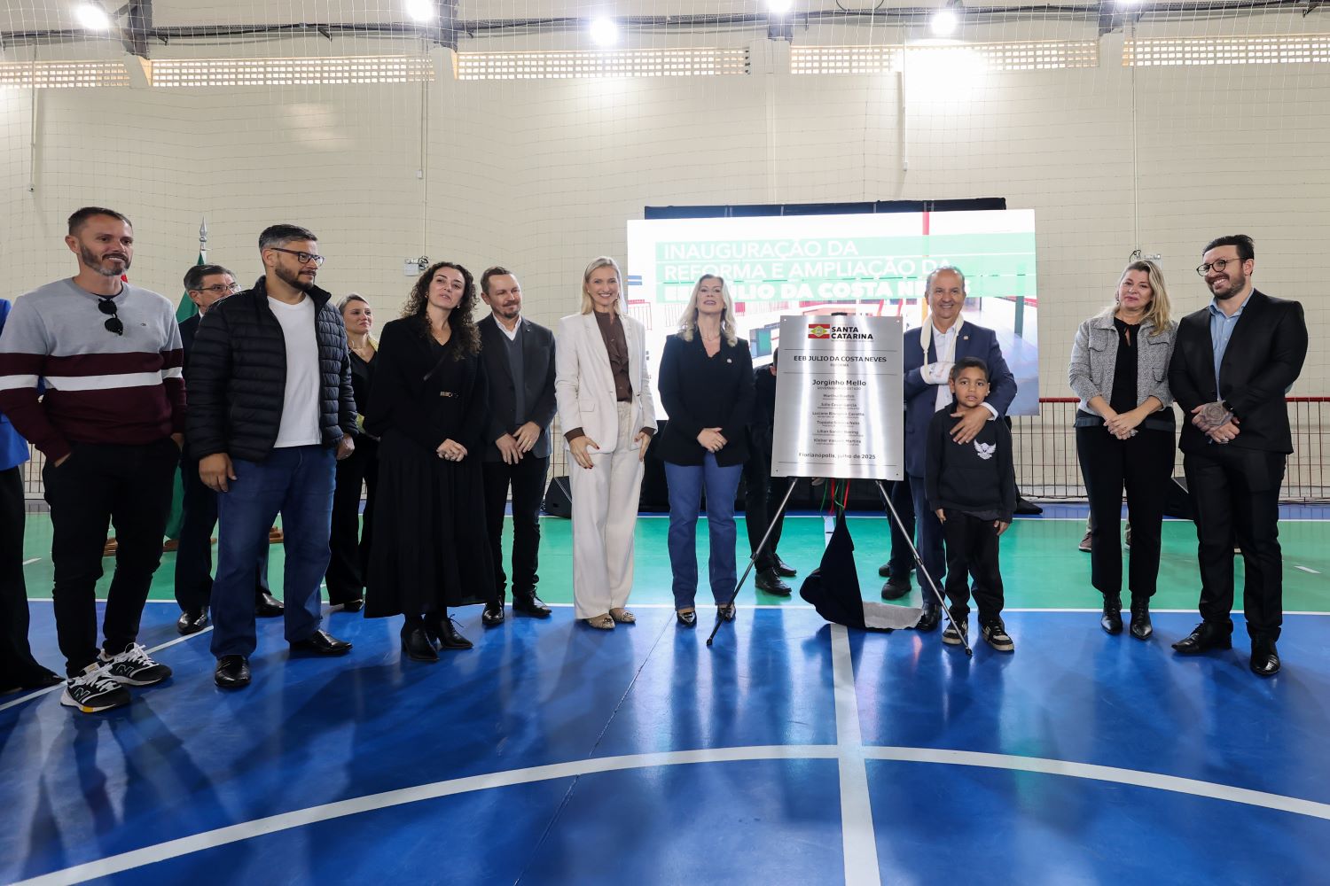 Governador inaugura reforma e ampliação da EEB Júlio da Costa Neves em Florianópolis