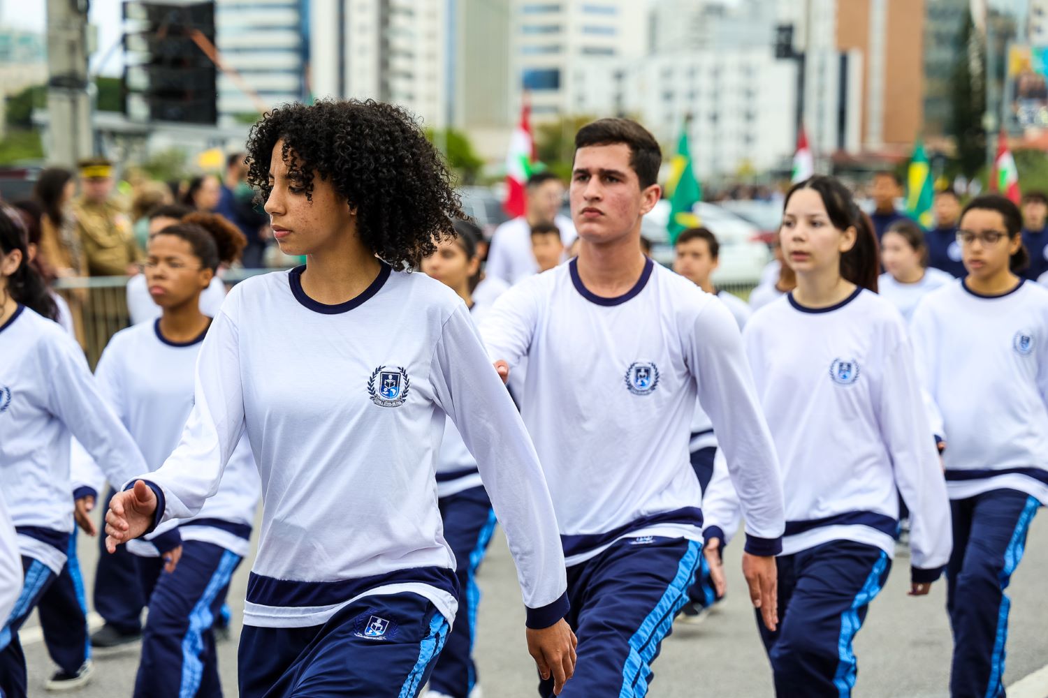 Estudantes da rede estadual celebram os 203 anos da Independência do Brasil em Florianópolis